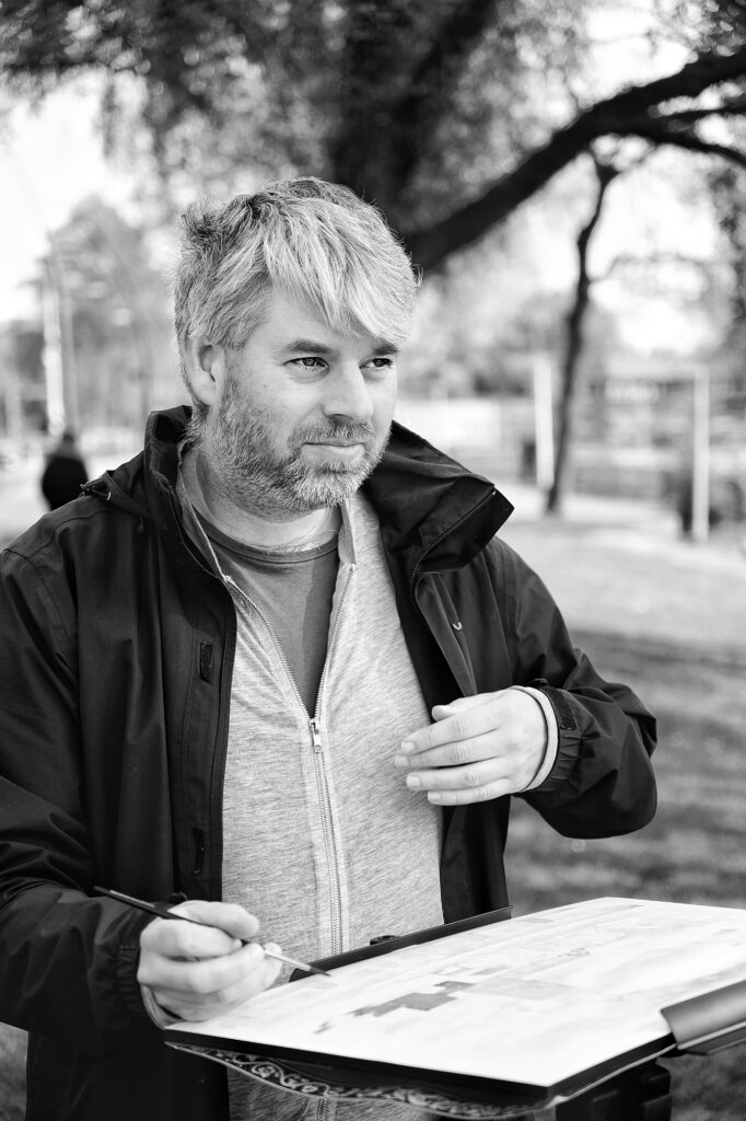 Ron Wanders gespot aan de Zwolse gracht